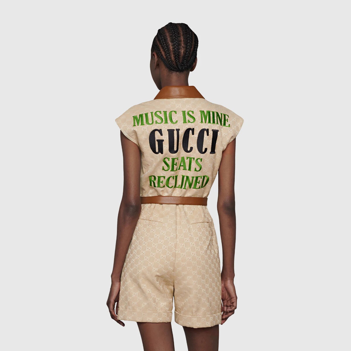 Gucci 100 GG canvas jumpsuit - 4