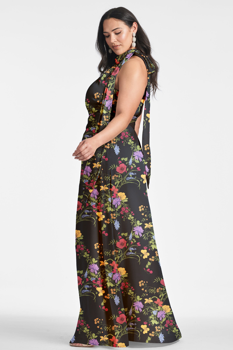 Kayla Gown - Noir Wildflower 5