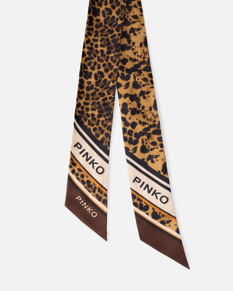 TWILLY SCARF WITH LEOPARD PRINT 1