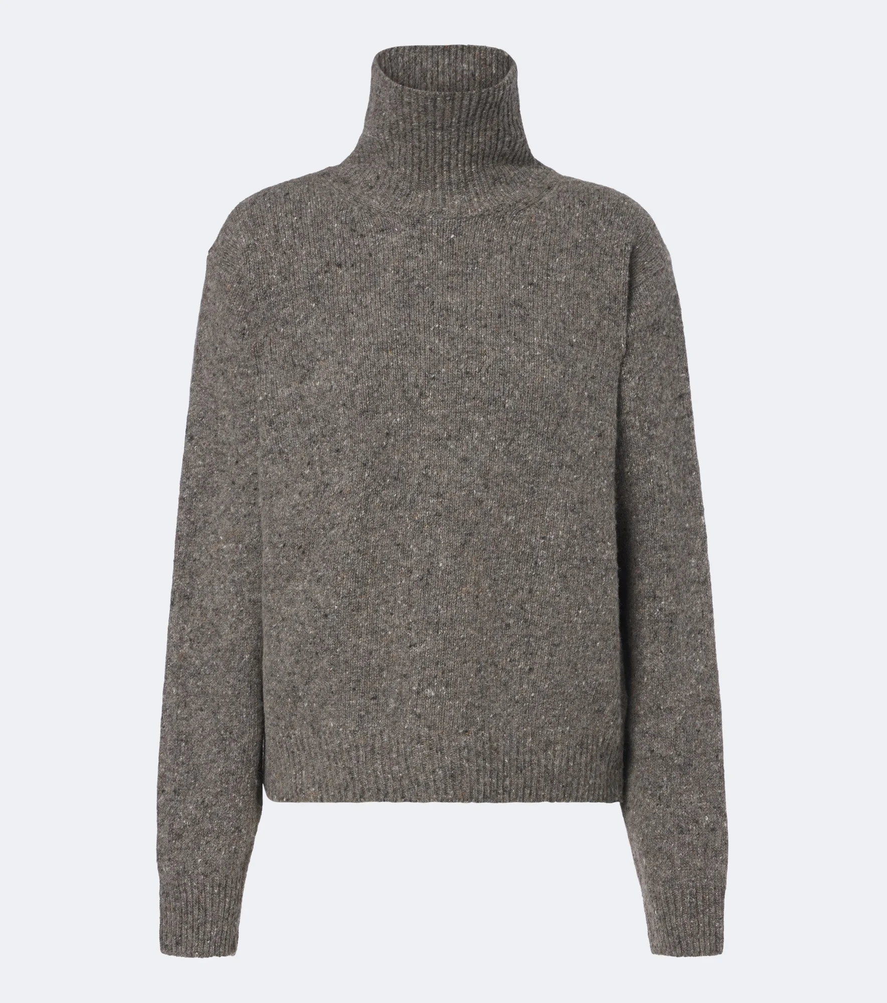 Wool-blend turtleneck sweater - 1