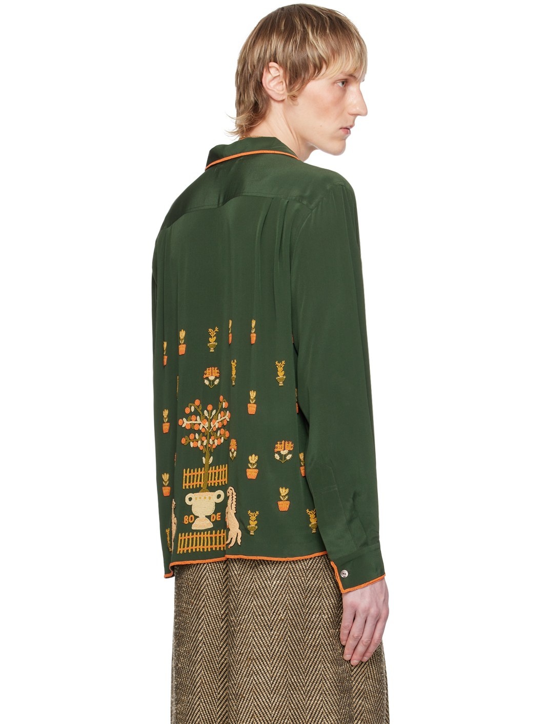 Green Beaded Paddock Sampler Shirt - 3