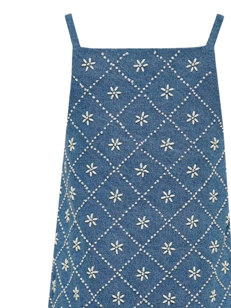 rag & bone Gentry embroidered denim dress outlook