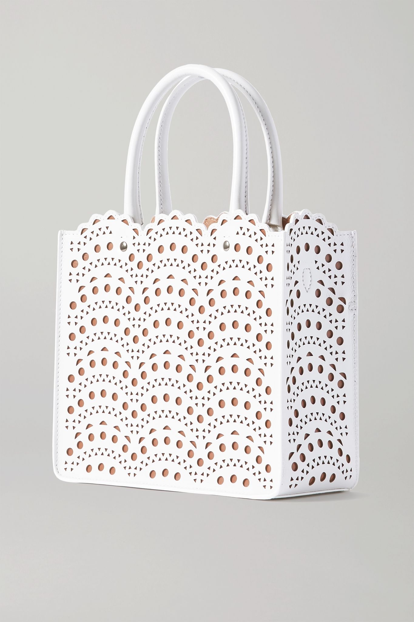 Garance mini laser-cut leather tote - 3