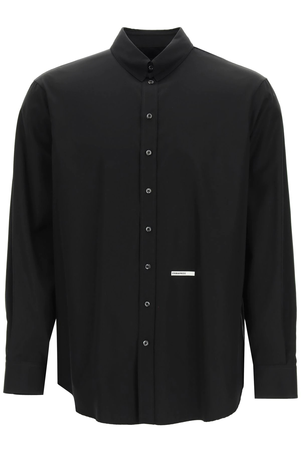 POPLIN SHIRT WITH LOGO EMBROIDERY - 1