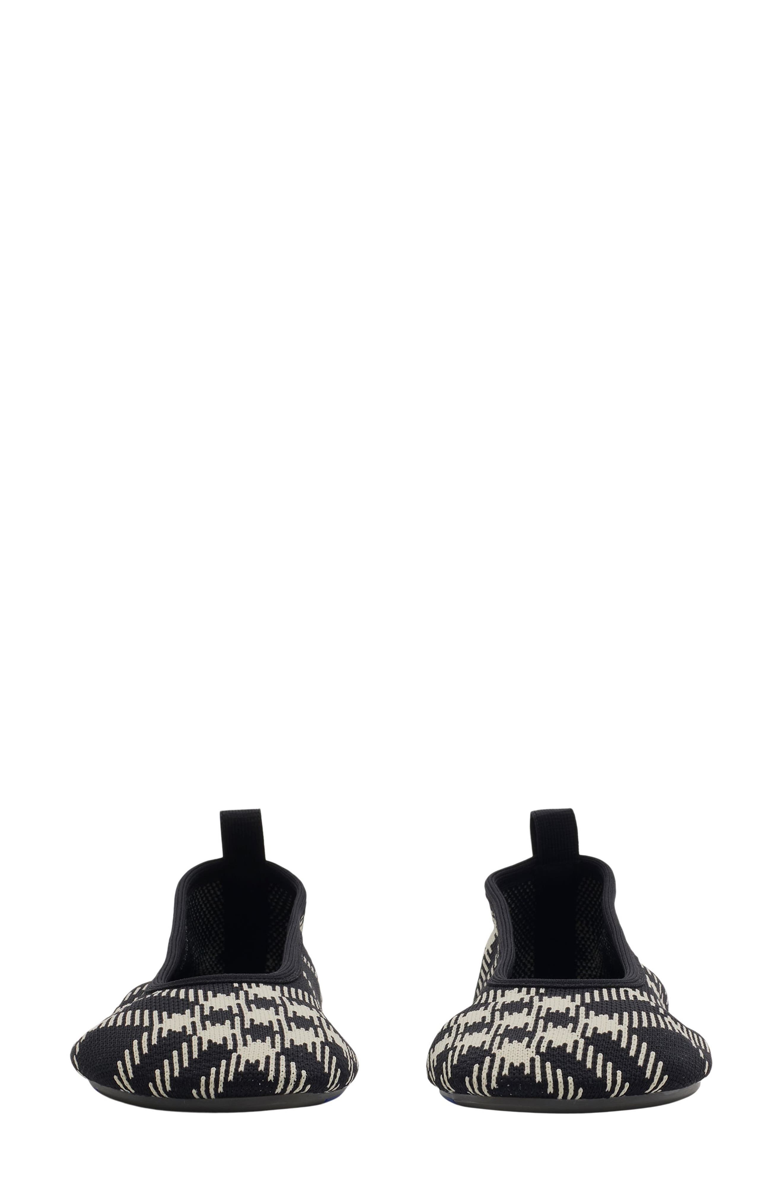 burberry Baby Check Knit Ballerina Flat in Black/Calico Ip Check at Nordstrom - 3