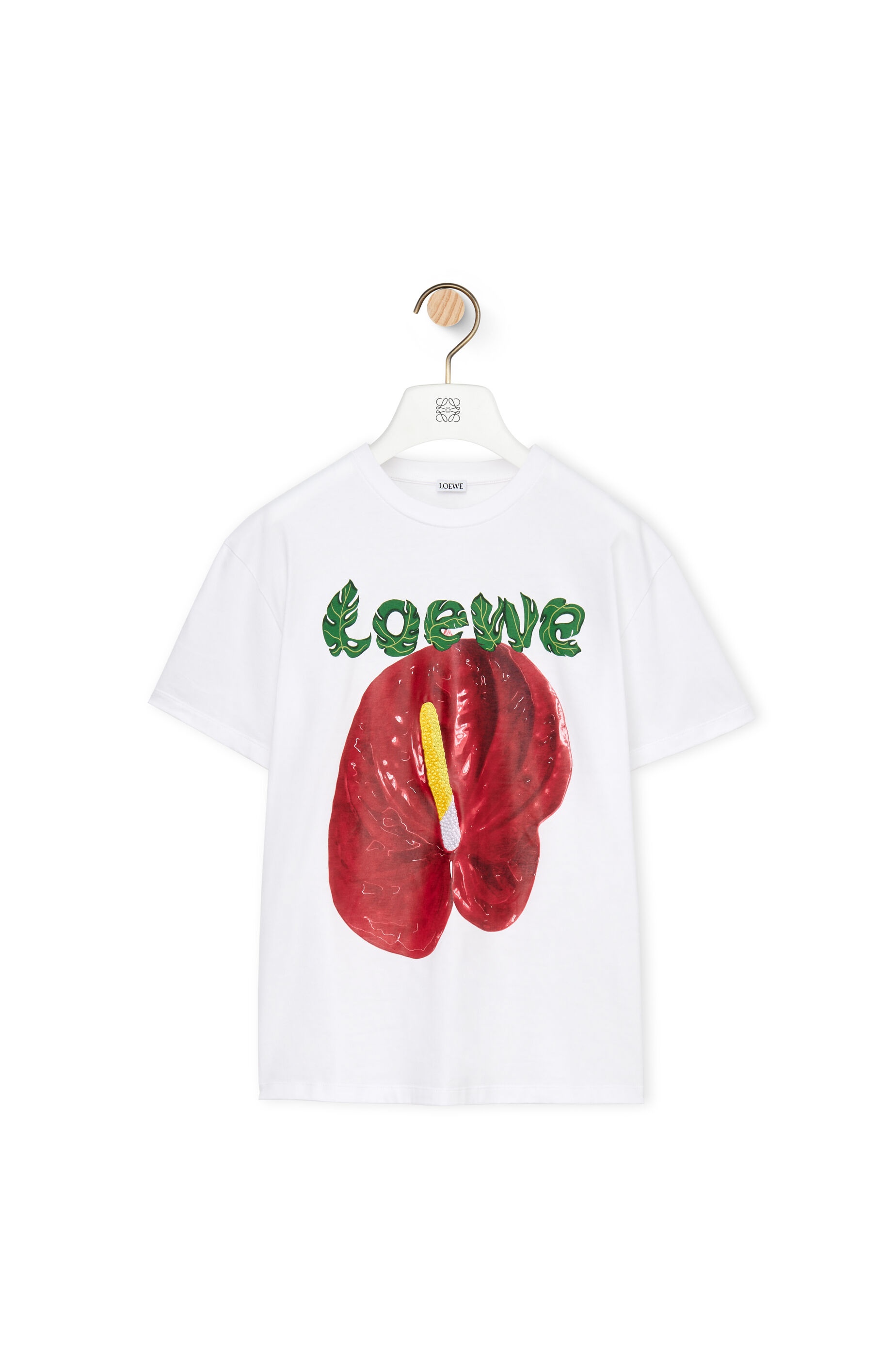 LOEWE Anthurium flower T-shirt in cotton jersey - 1