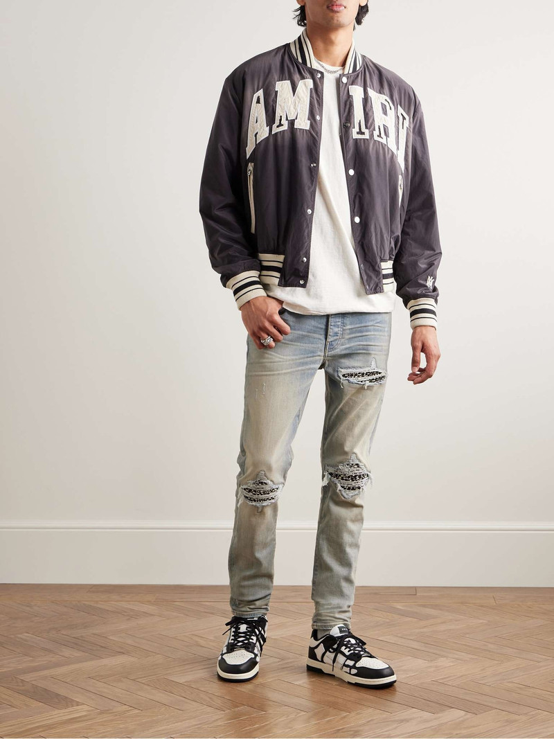 AMIRI MX1 Skinny-Fit Panelled Distressed Jeans outlook