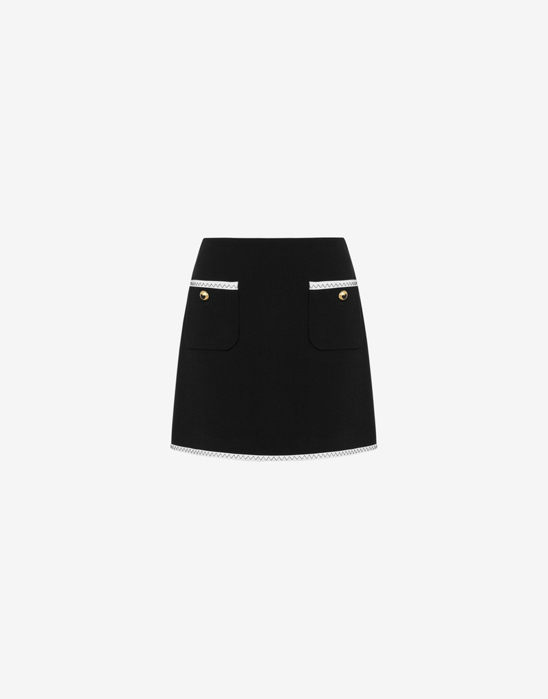 GOLD HEART BUTTONS MINISKIRT - 1