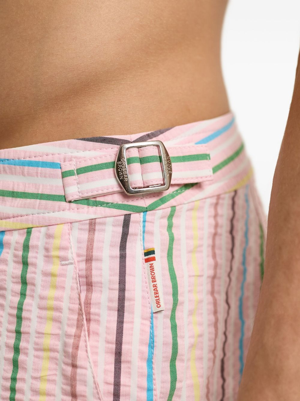 Bulldog striped swim shorts - 5