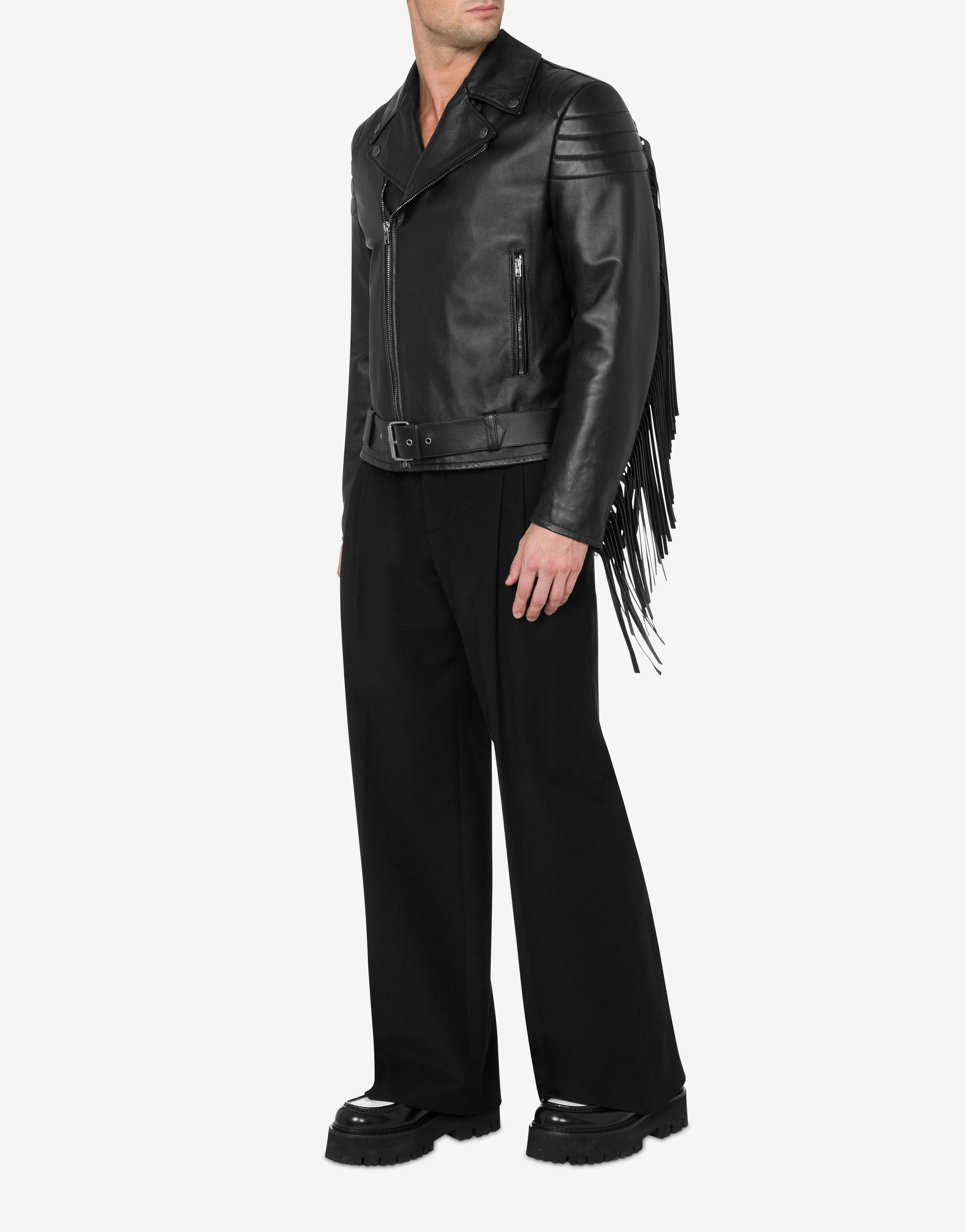 NAPPA BIKER JACKET WITH FRINGE - 2