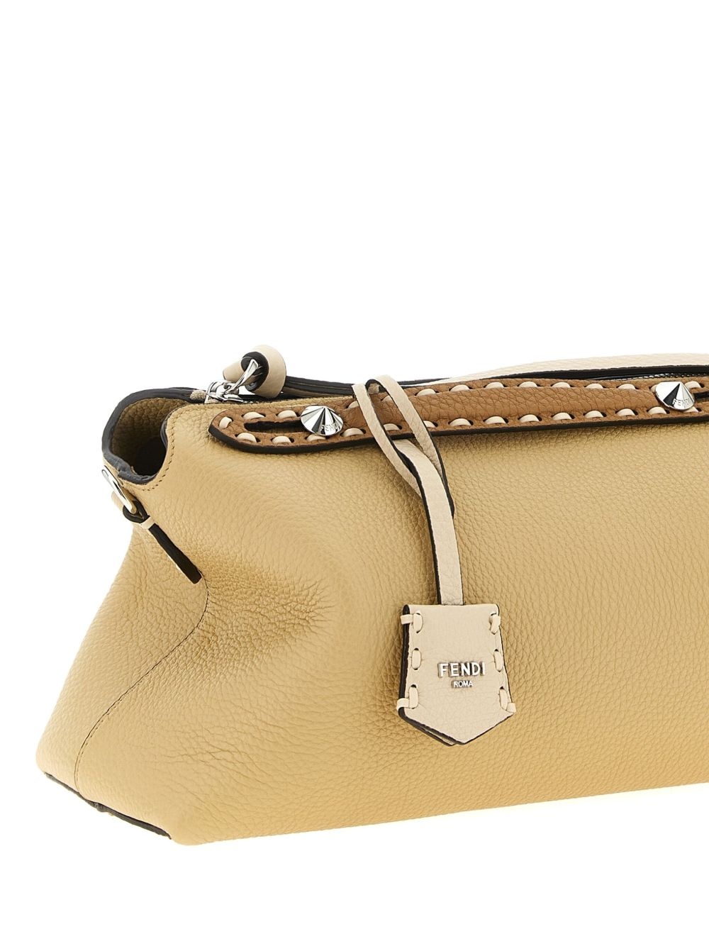 stud-embellished leather tote bag - 3