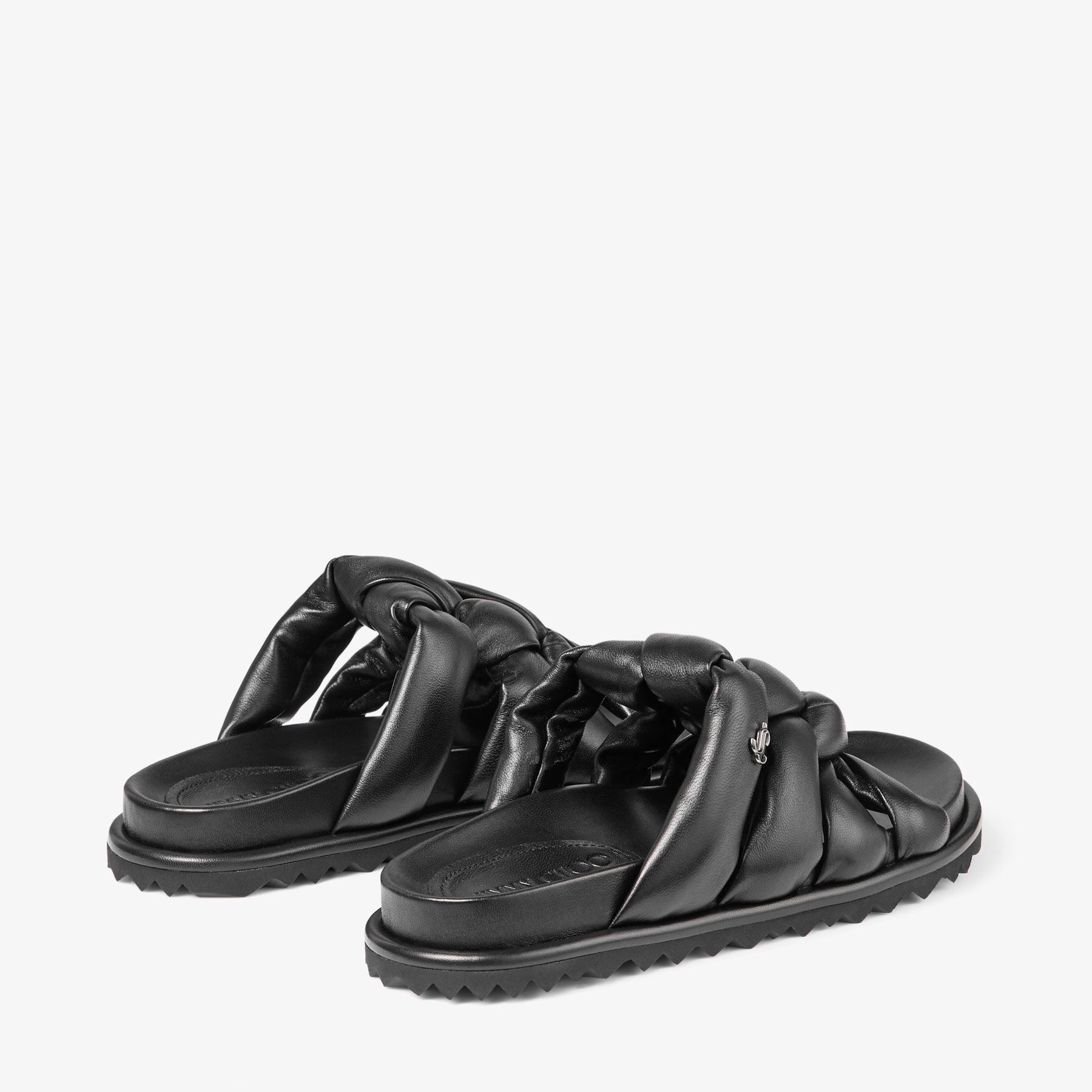 Kes Flat
Black Nappa Leather Sandals - 5