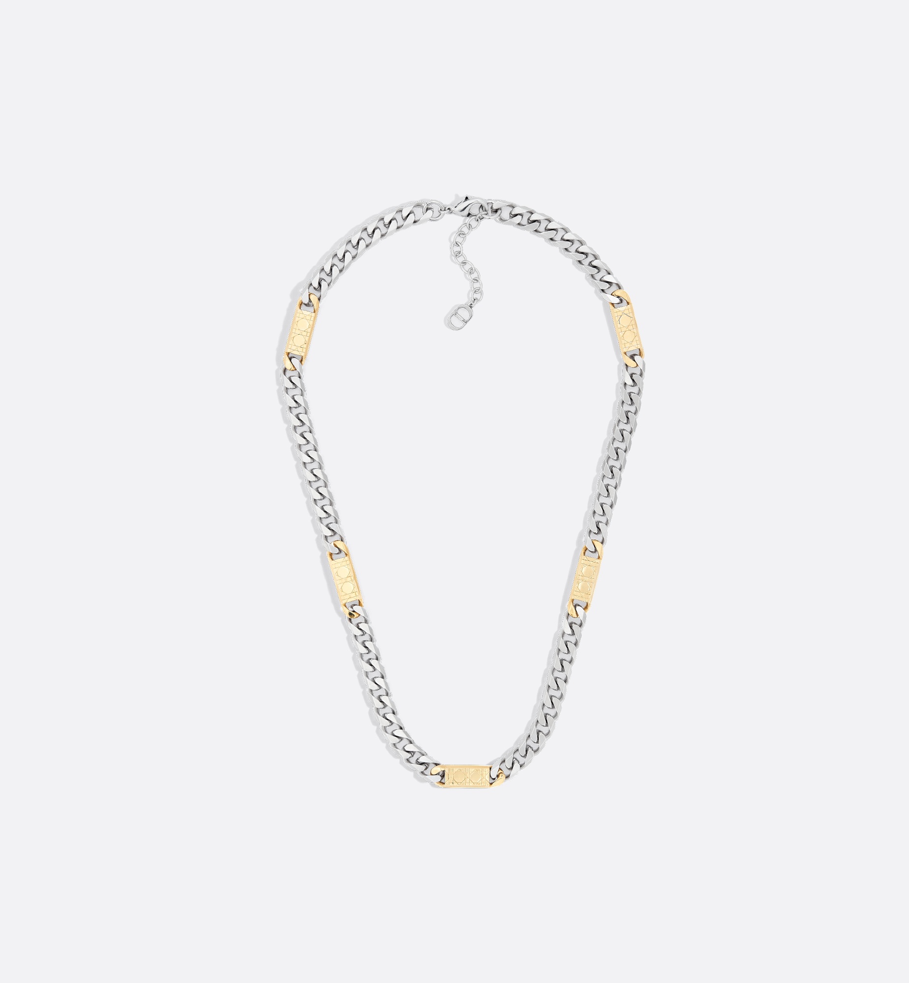 Cannage Chain Link Necklace - 1