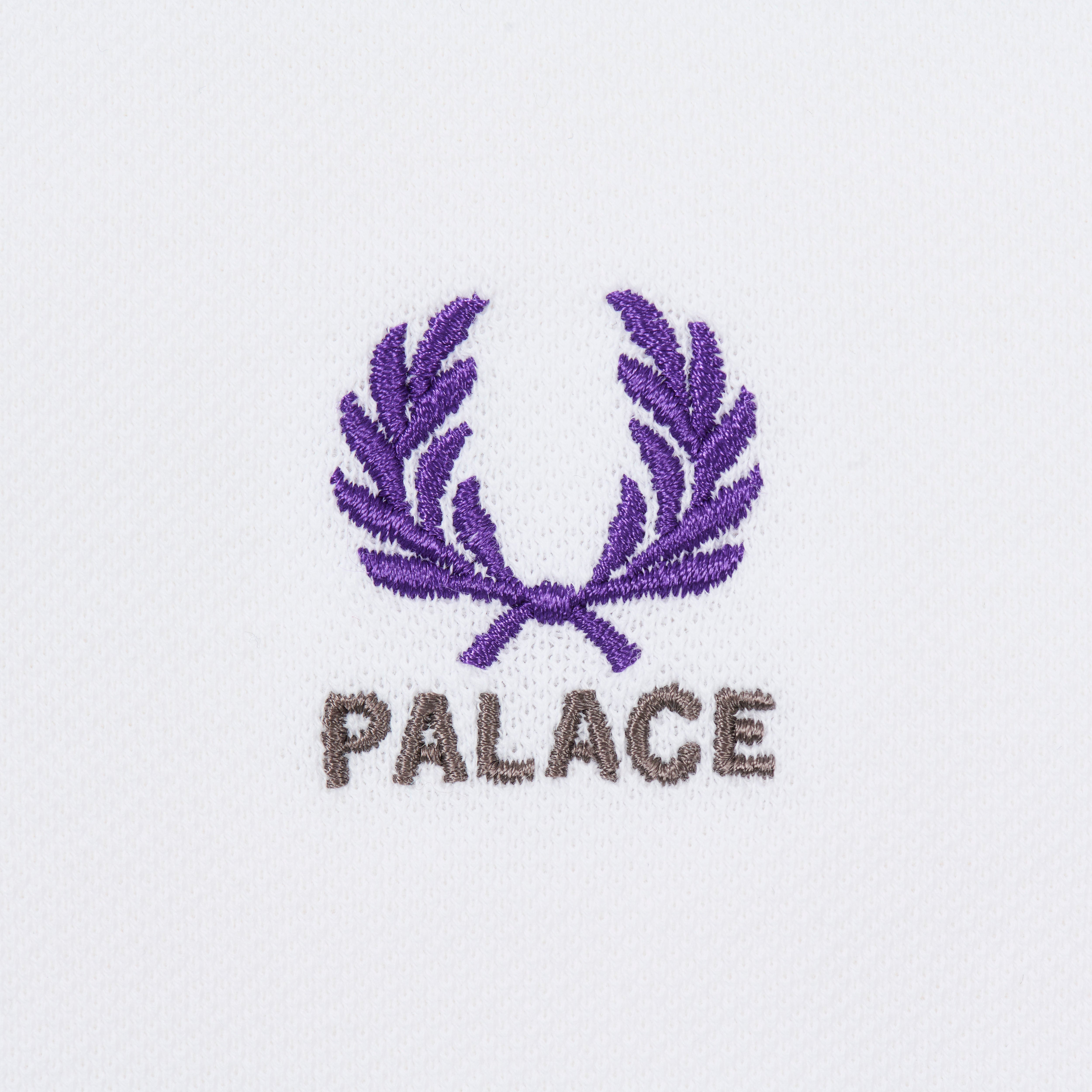 PALACE FRED PERRY SHIRT WHITE - 3