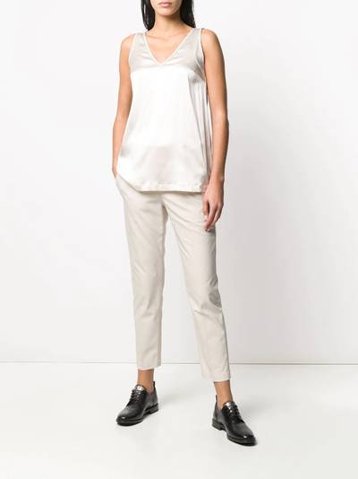 Brunello Cucinelli v-neck sleeveless top outlook