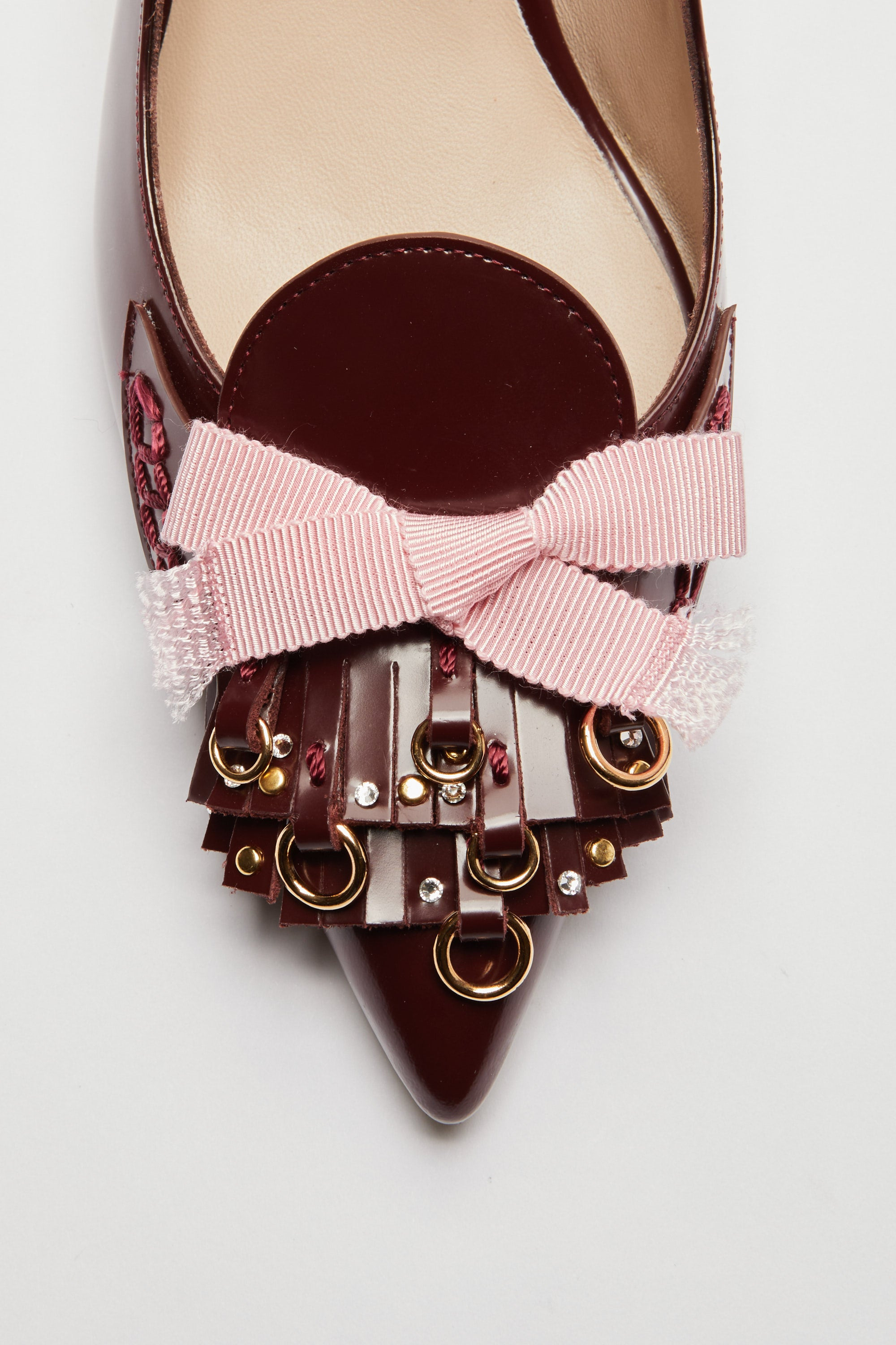 SLINGBACK WITH FRINGES AND STUDS - 4