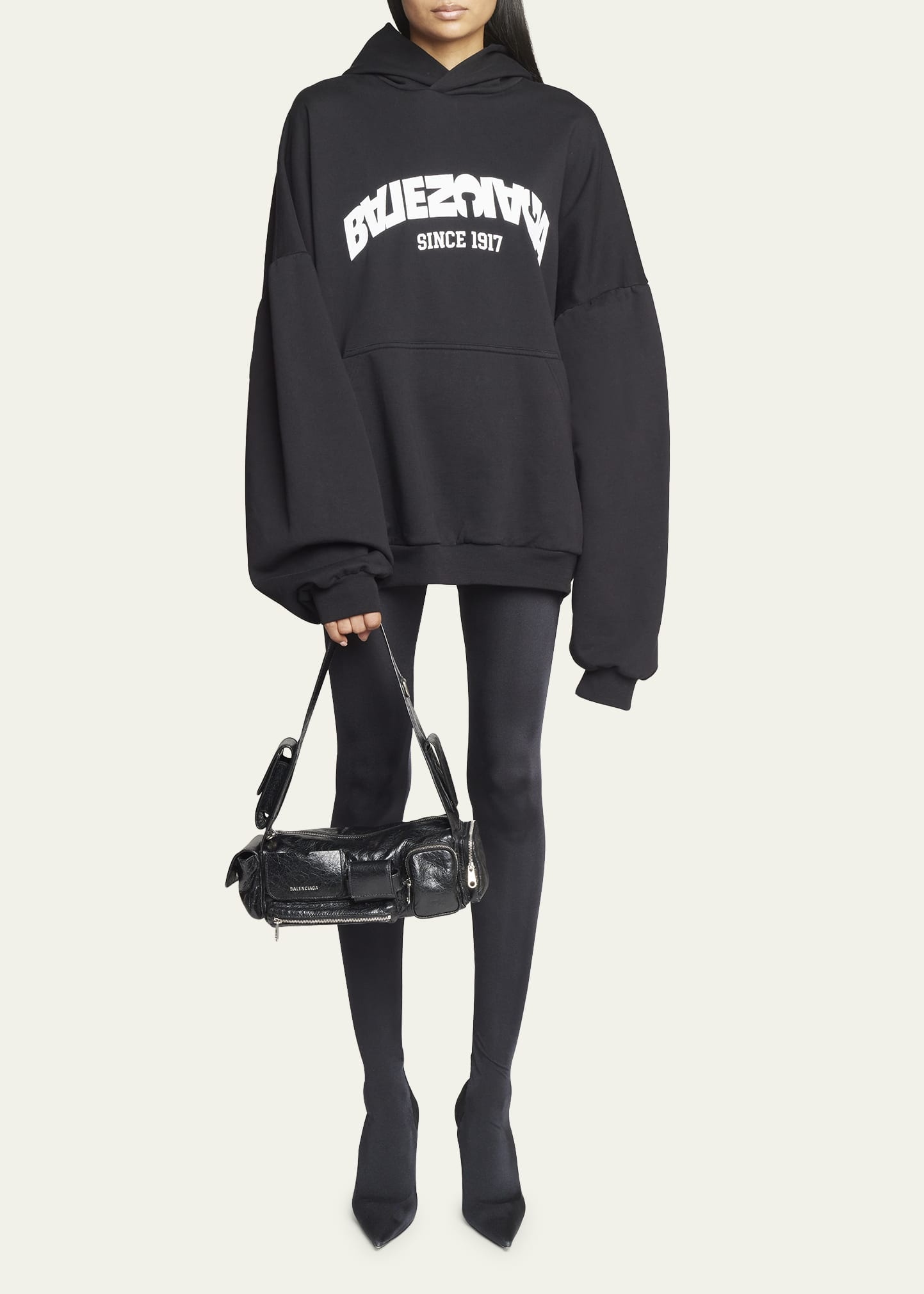 BALENCIAGA Superbusy XS Sling Leather Shoulder Bag