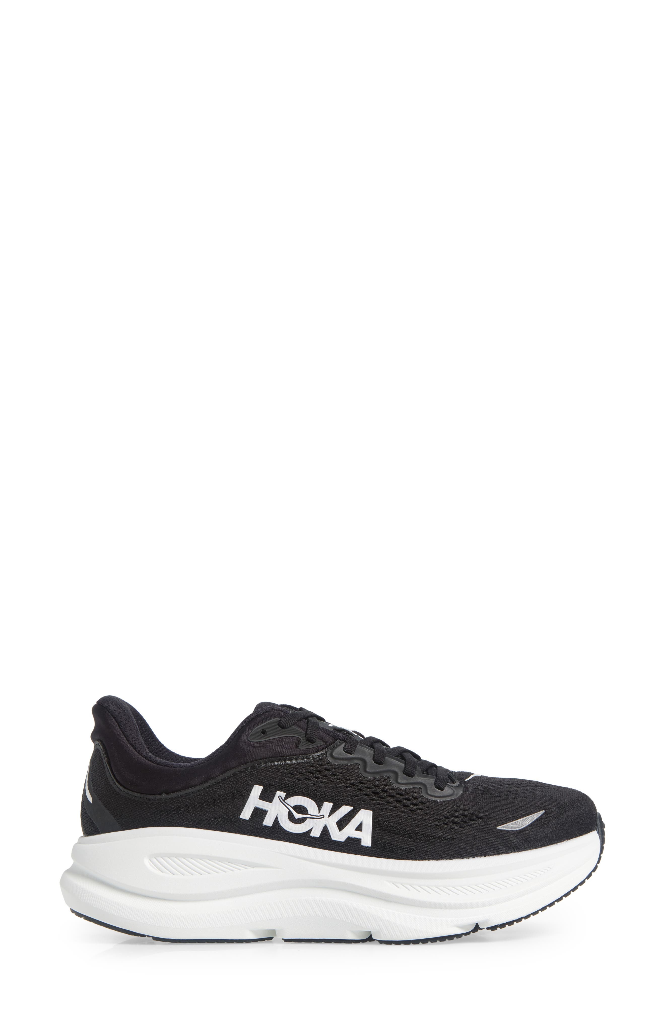 HOKA Bondi 9 Running Shoe in Black /White at Nordstrom - 3