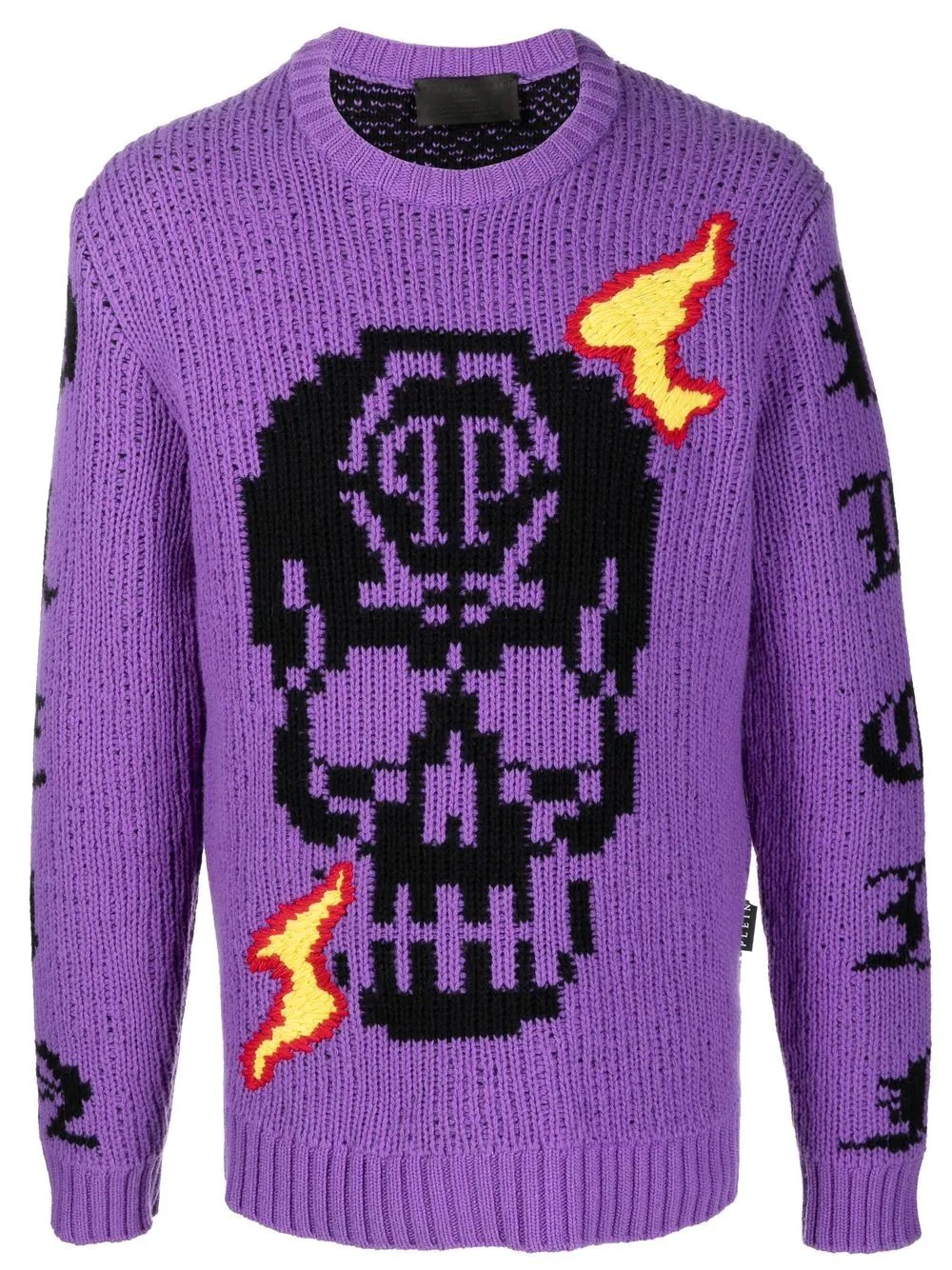 Skull logo embroidered jumper - 1