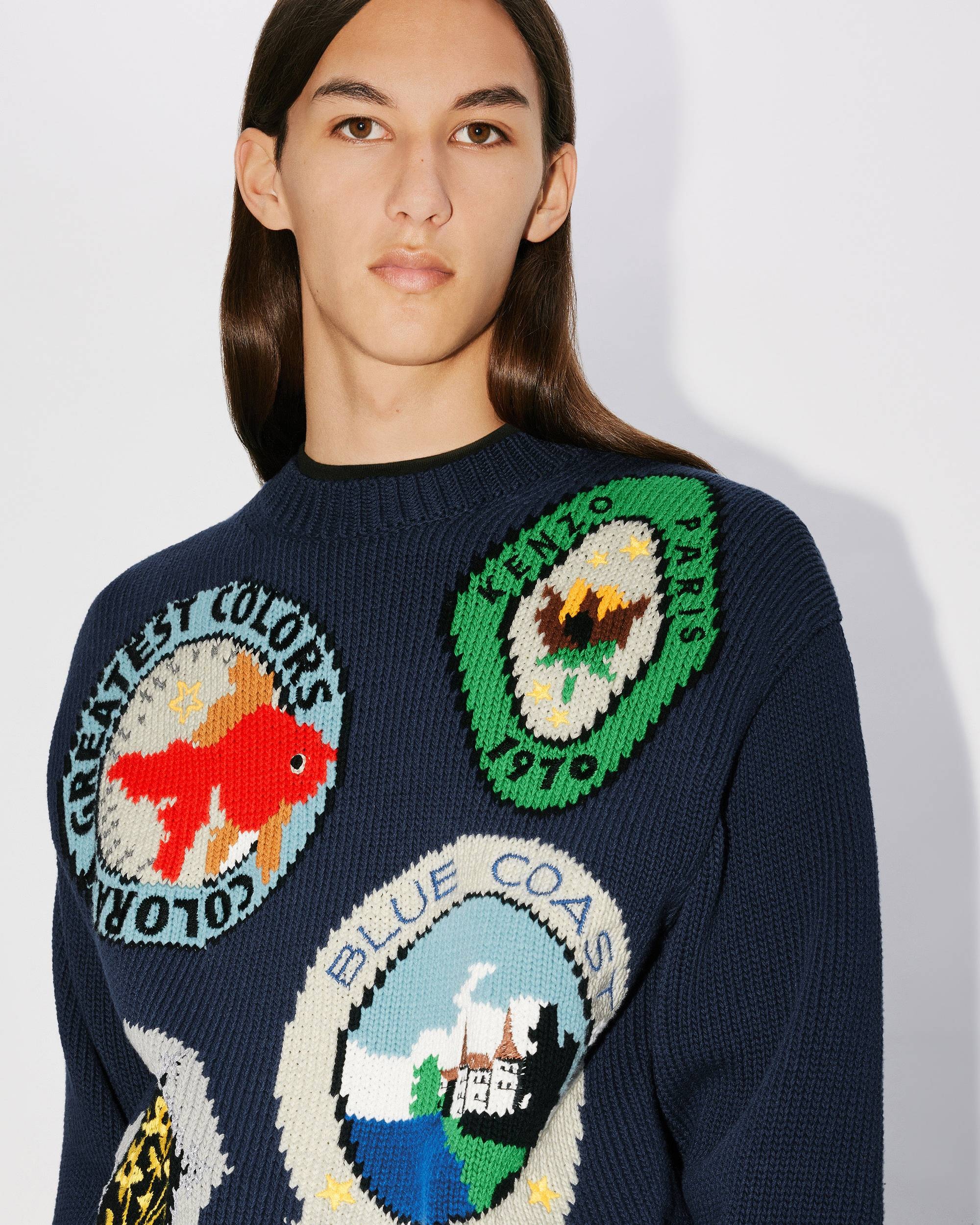 'KENZO Travel' hand-embroidered jumper - 6