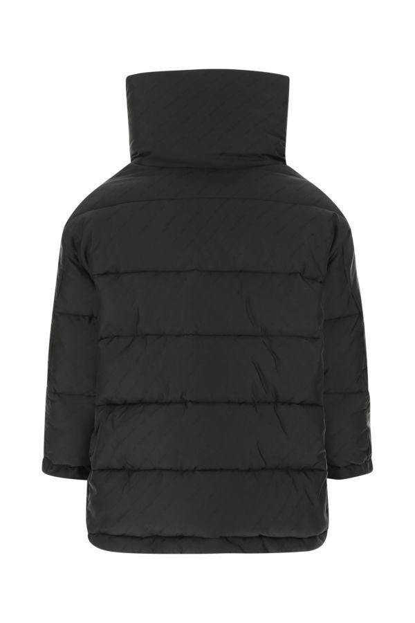 Balenciaga Woman Black Nylon Padded Jacket - 2