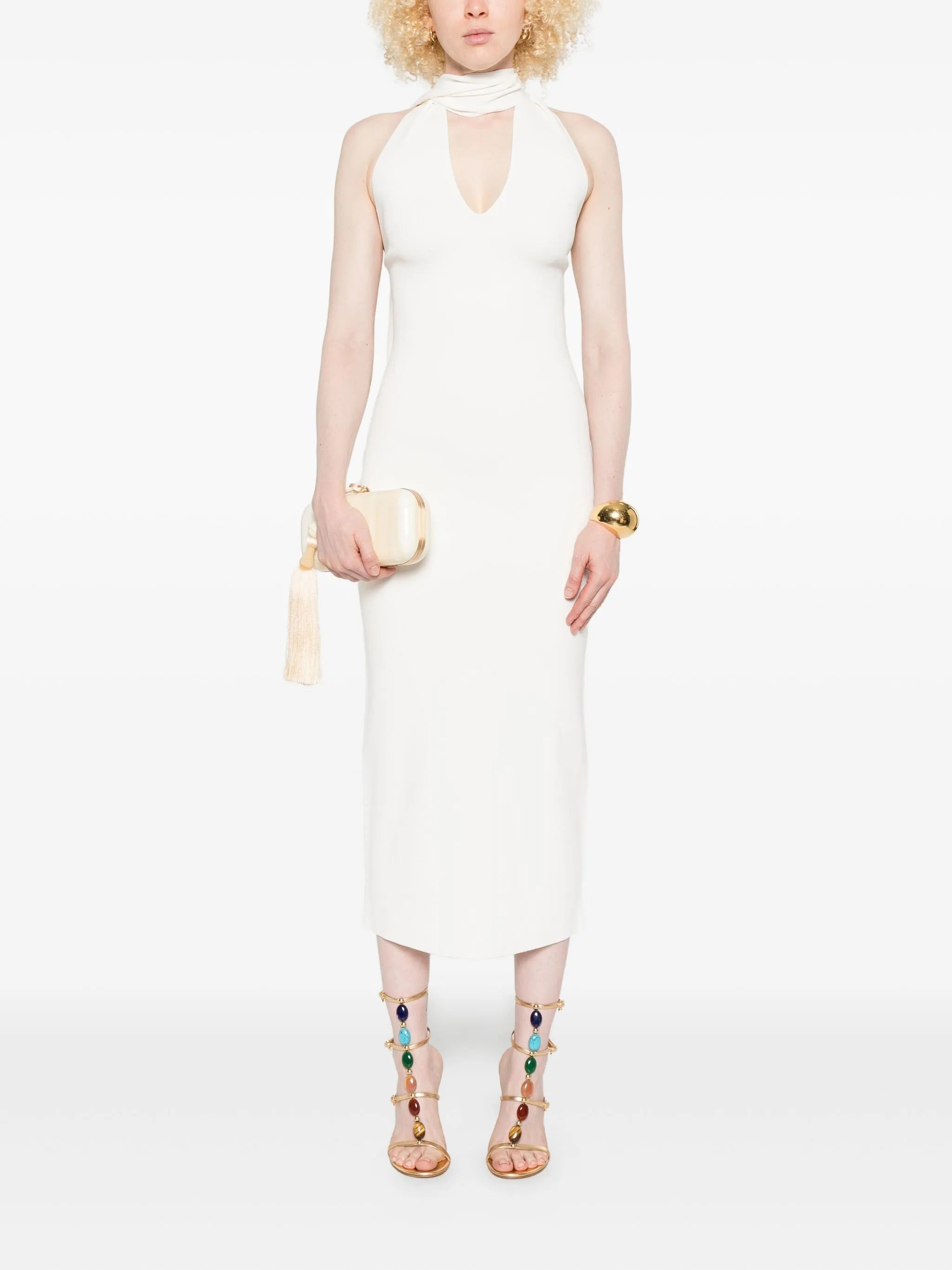 Cult Gaia Caia Halter-neck Midi Dress - 4