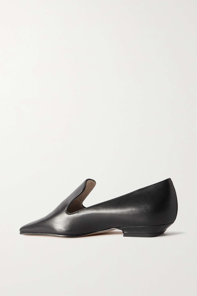 Marfa leather point-toe loafers 3