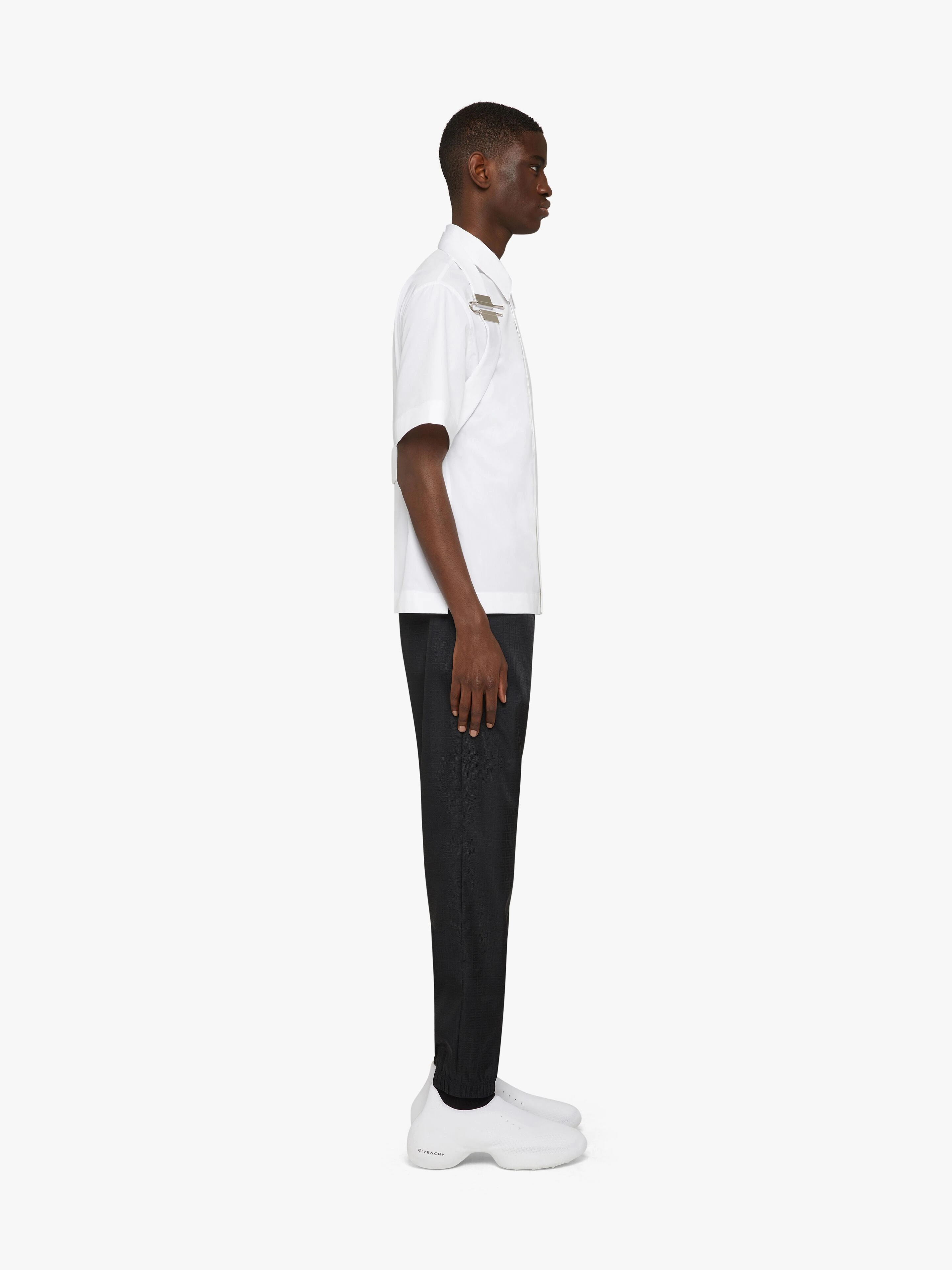 SHIRT IN POPLIN WITH U-LOCK HARNESS - 3