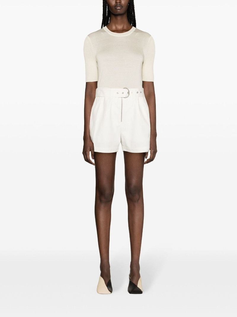 Jil Sander belted denim shorts outlook
