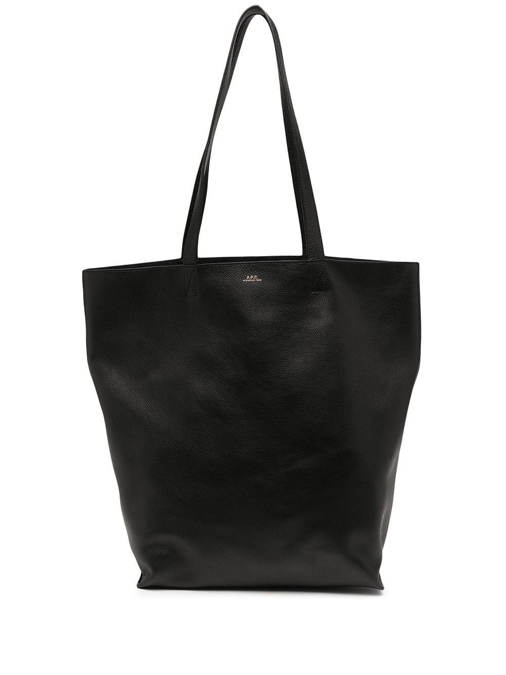 calf leather tote bag - 1