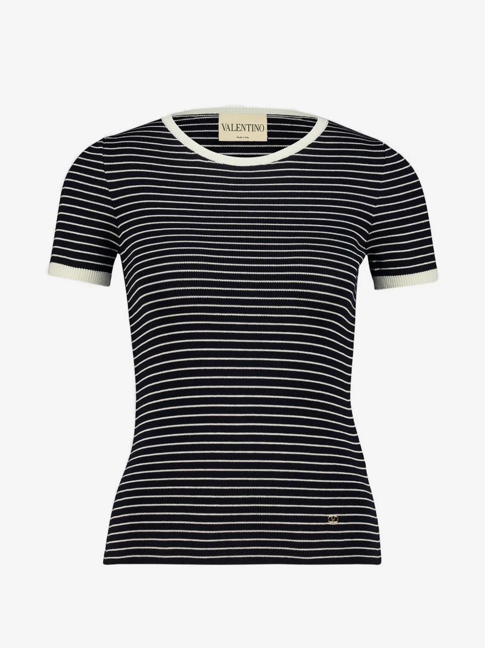 VLogo Signature striped T-shirt - 1