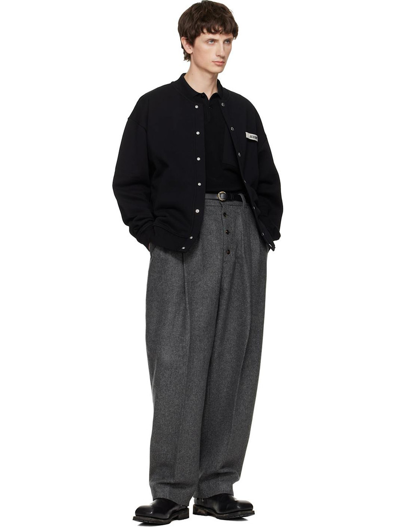 JACQUEMUS Black 'The Gros Grain' Cardigan outlook