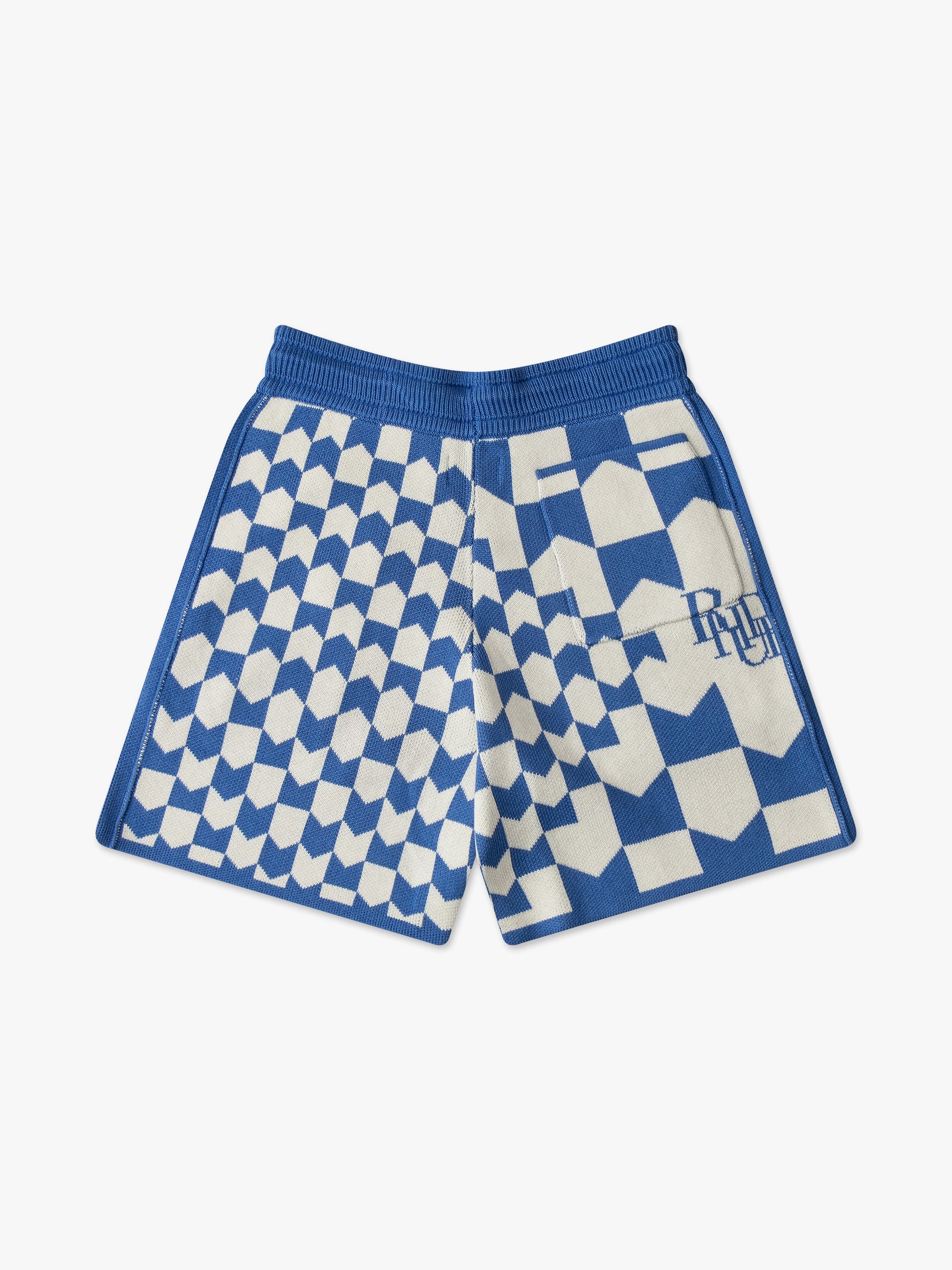 RHACING CHECKERED KNIT SHORT - 2