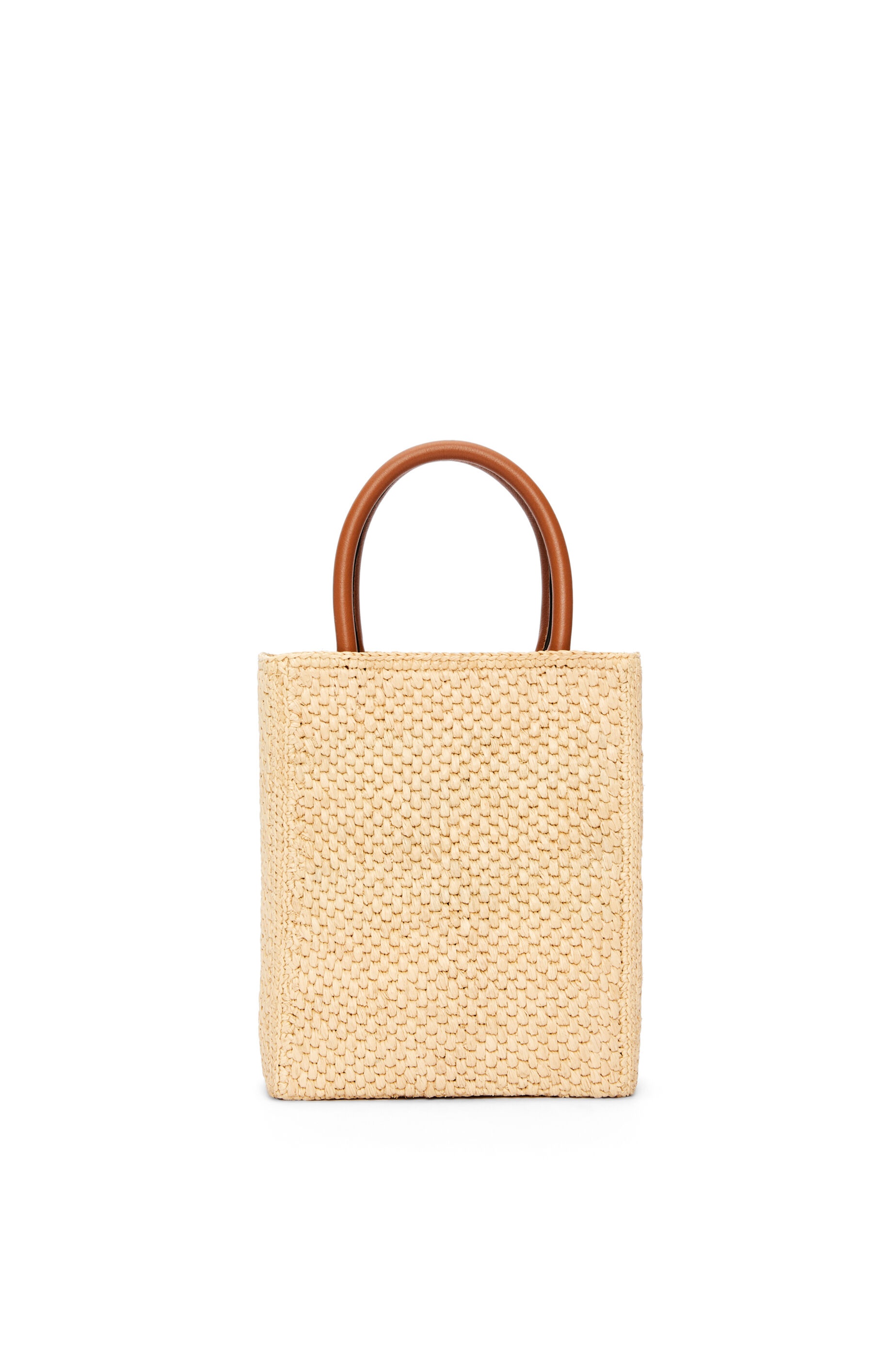 LOEWE Standard A5 Tote Bag In Raffia Natural/Black in Raffia with