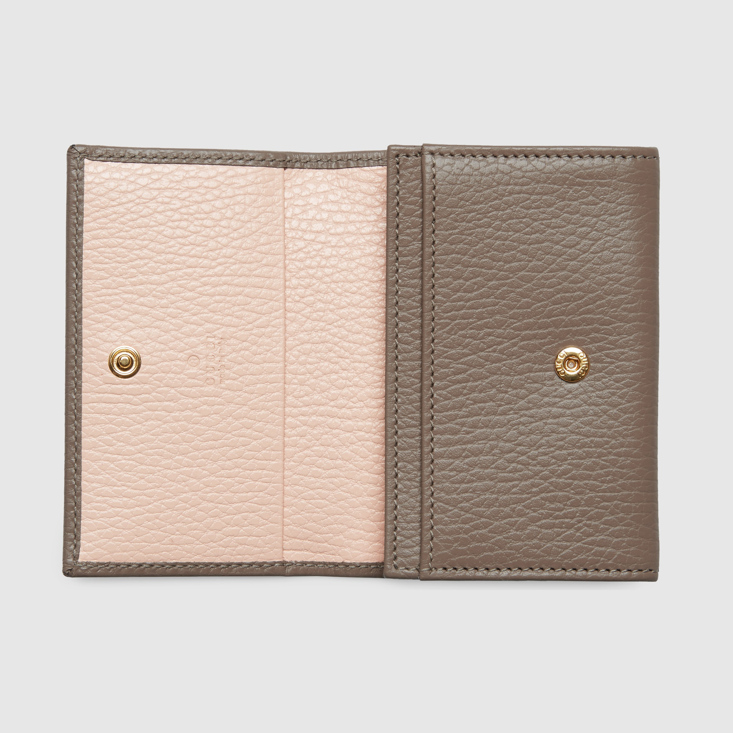 GG Marmont pink interior card case - 2