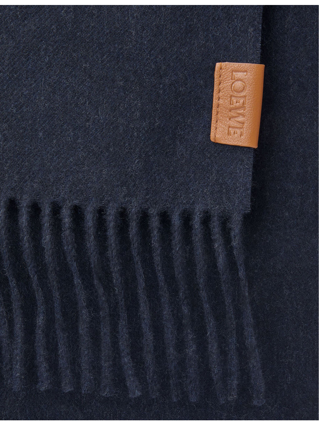 Logo-Patch Fringed Cashmere Scarf - 2