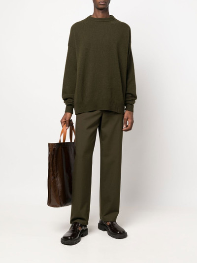 Jil Sander crew neck cashmere jumper outlook