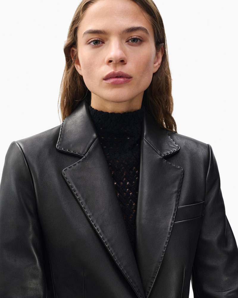 Ash Lamb Leather Blazer 4