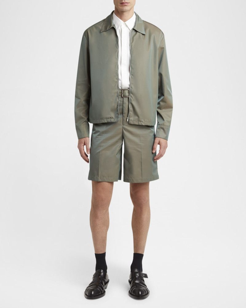 Jil Sander Men's Glaze Effect Self-Belt Shorts outlook