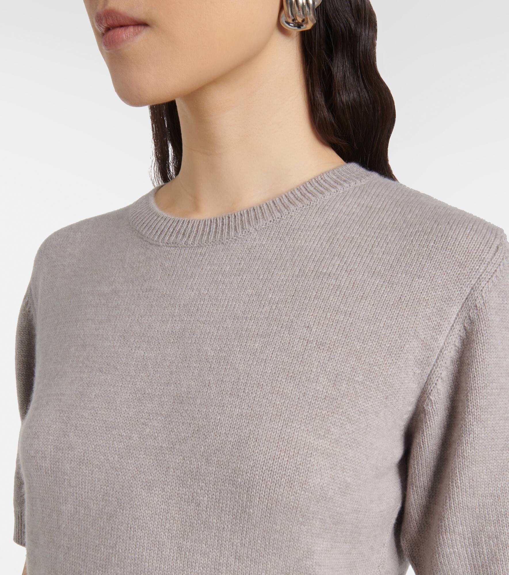 Lura knitted cashmere T-shirt - 4