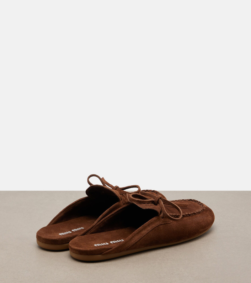 Miu Miu Suede mules outlook
