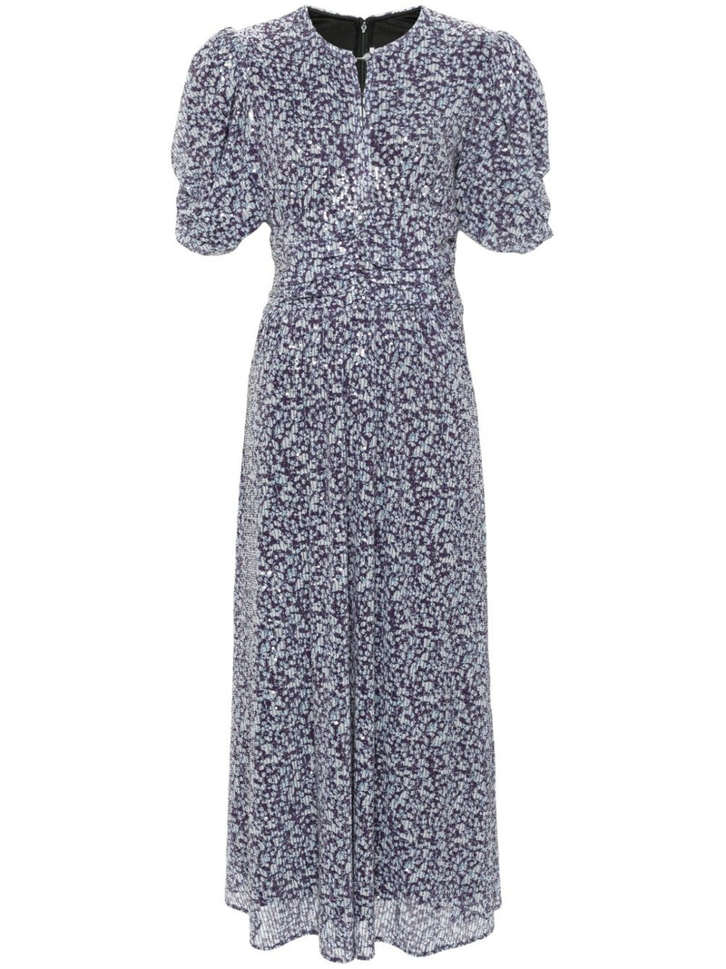 sequinned printed maxi dress 1