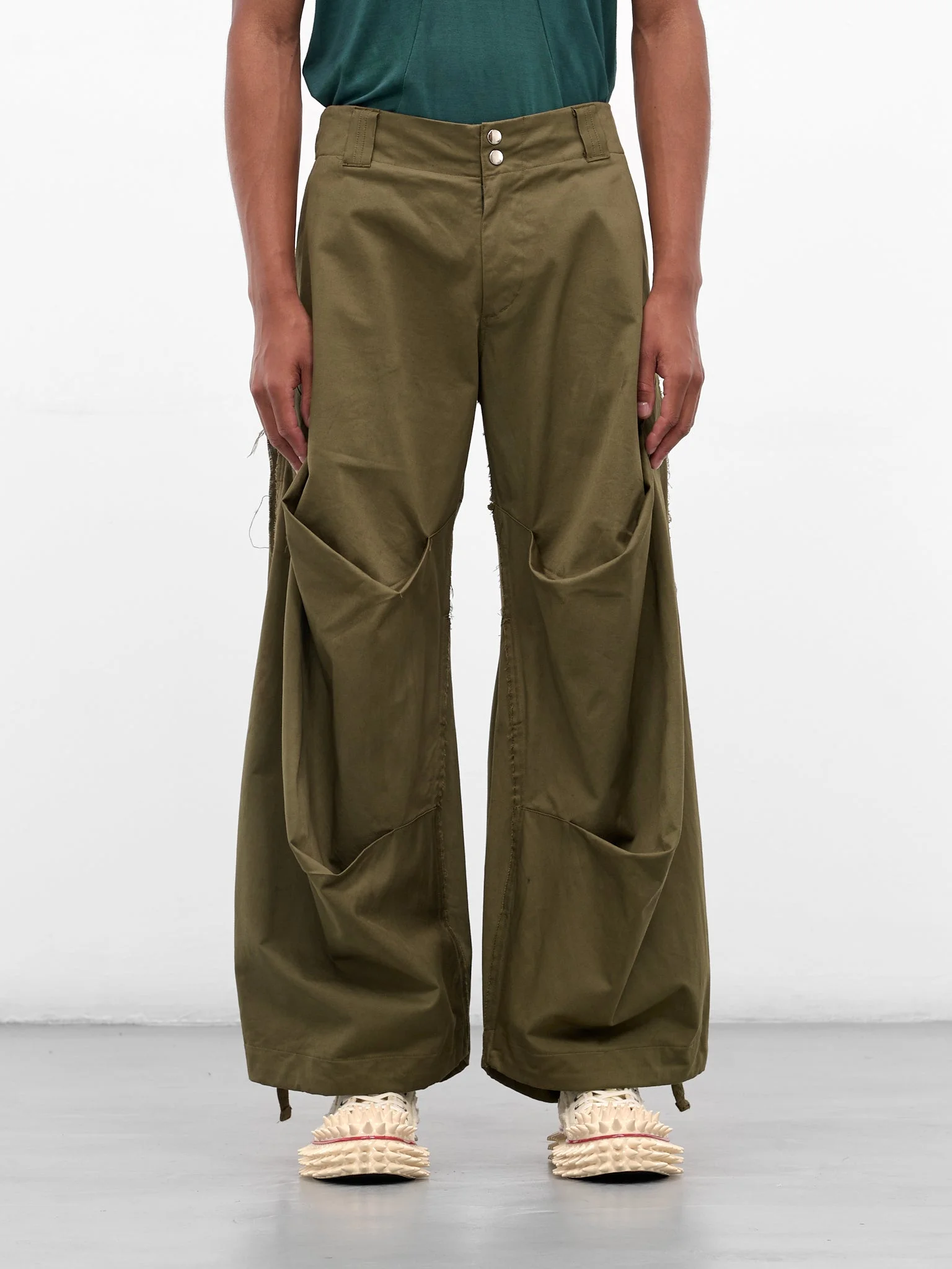 Khaki Twill Mountain Descent Pants - 1