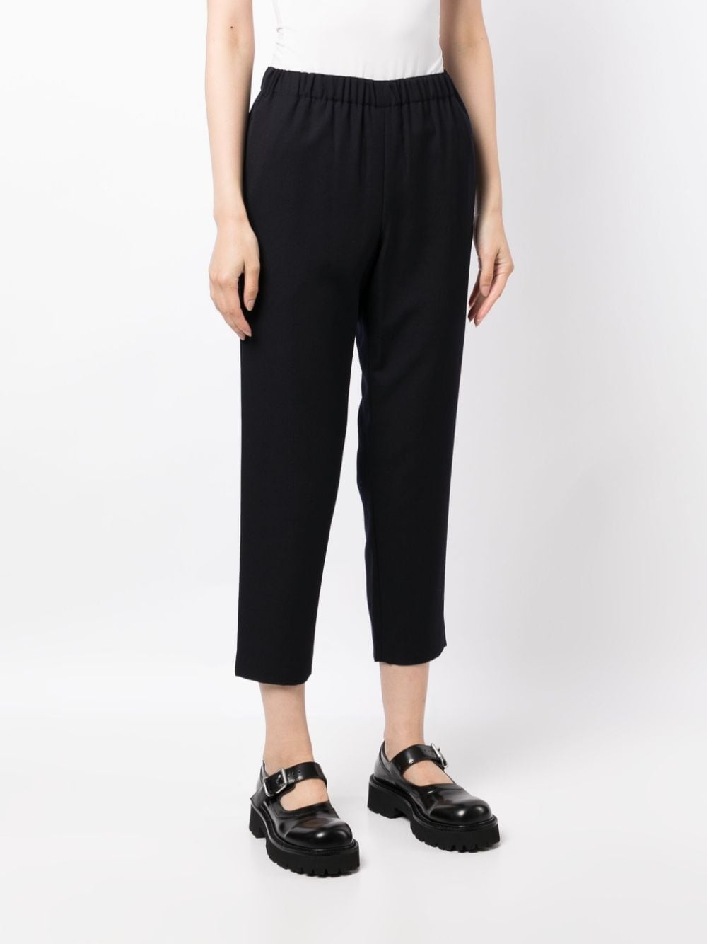 wool cropped trousers - 3