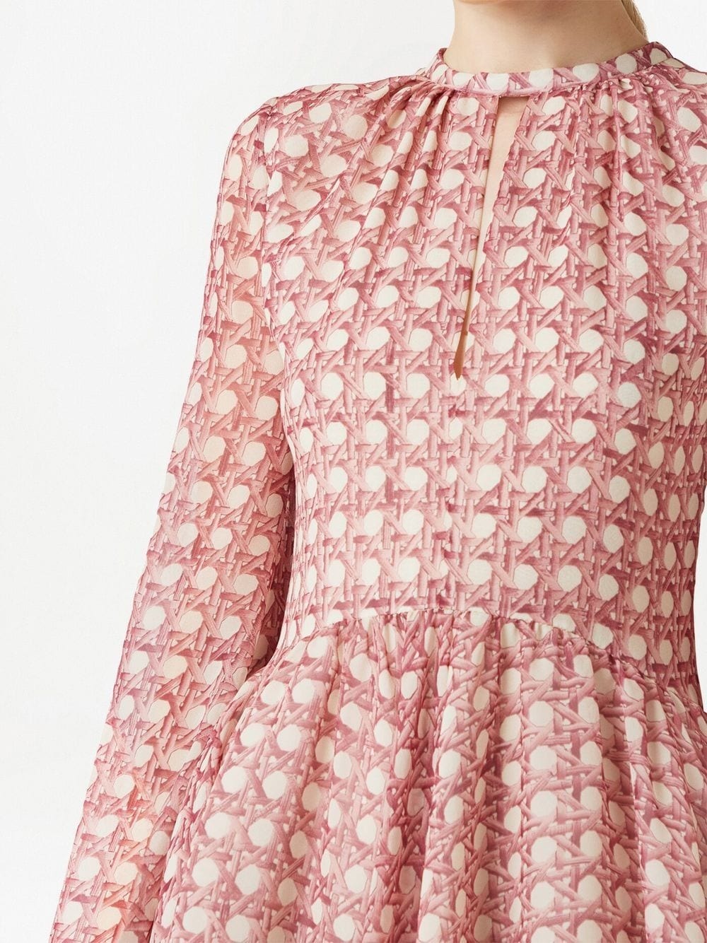 polka-dot flared minidress - 4