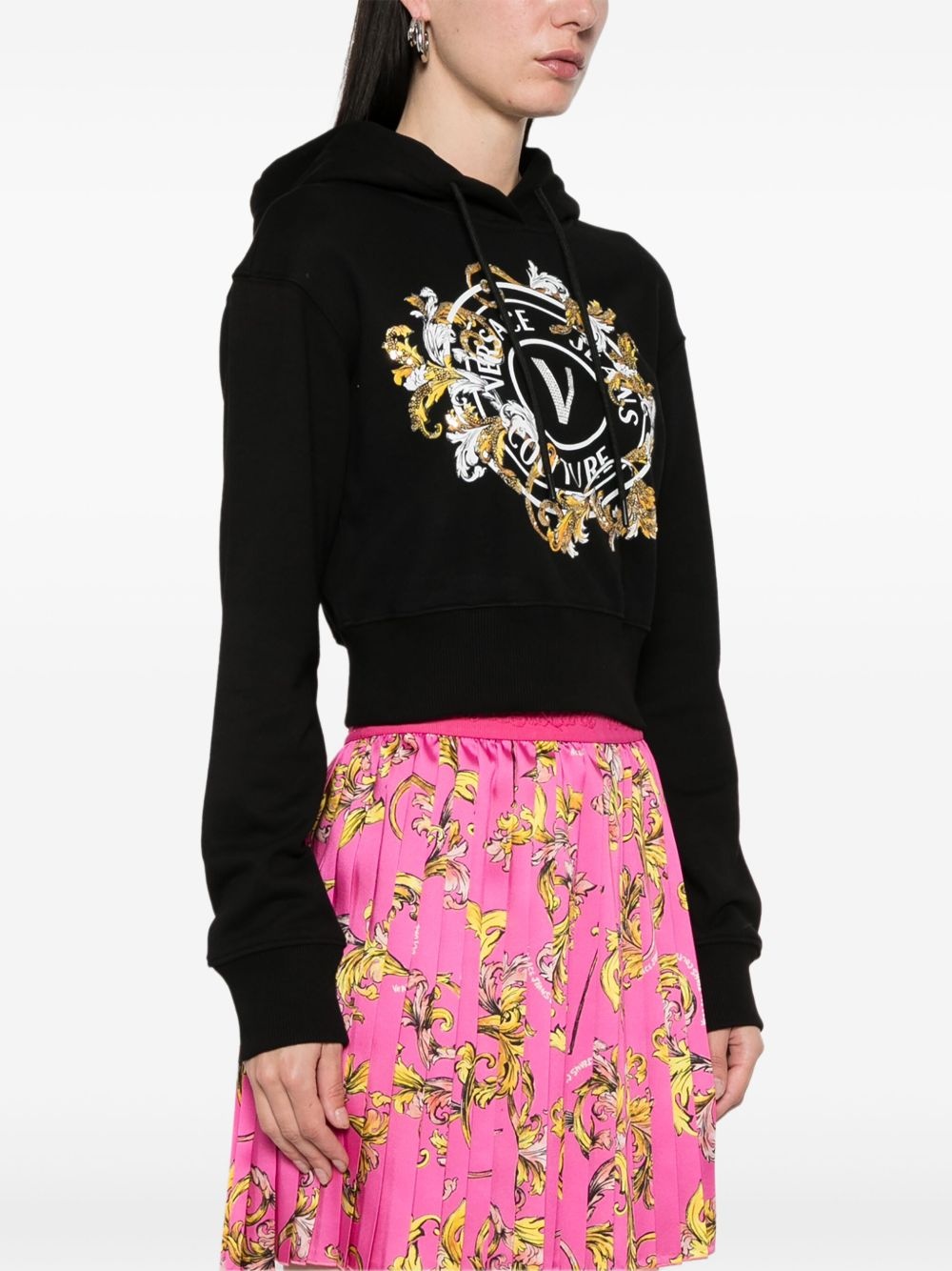 logo-print hoodie - 3