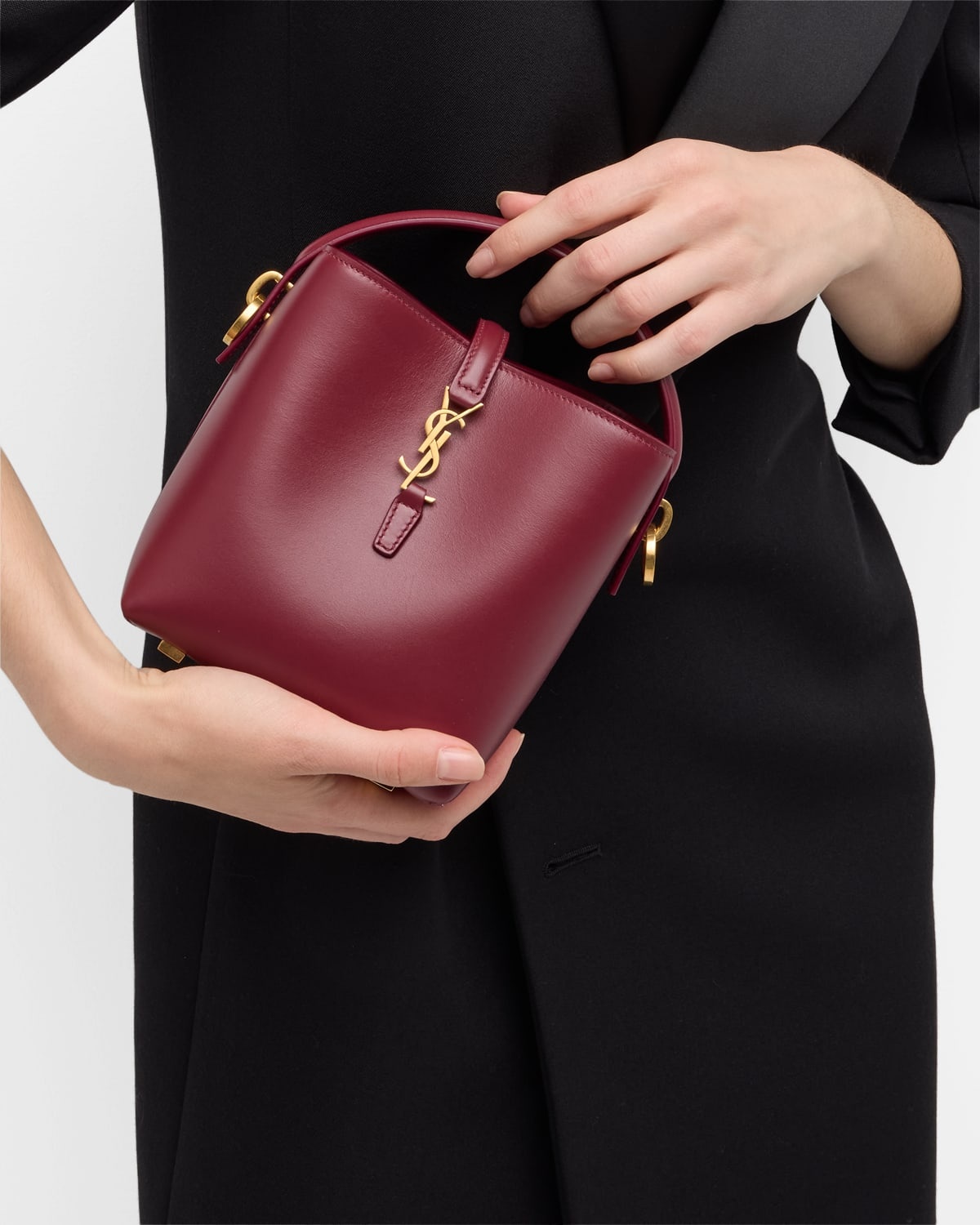 Le 37 Mini YSL Bucket Bag in Smooth Leather - 4