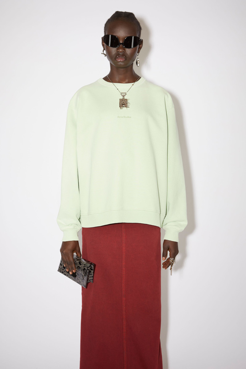 Acne Studios Logo sweatshirt - Pastel green outlook