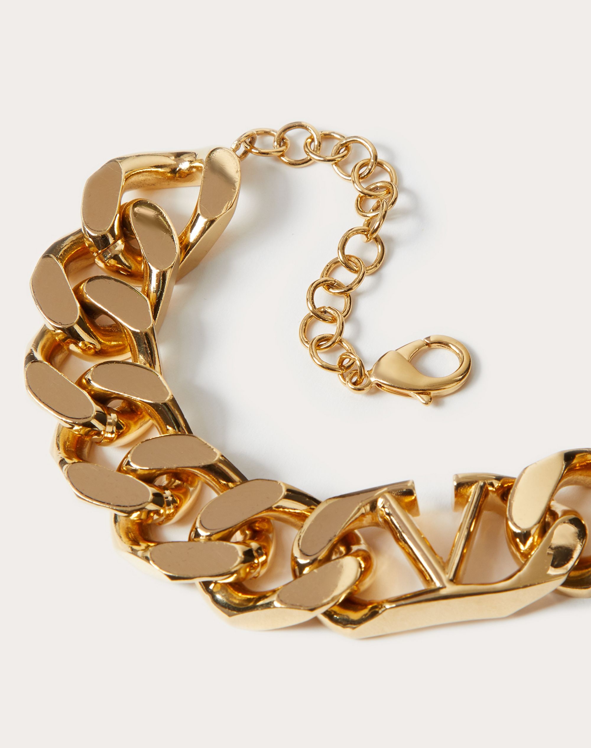 VLOGO CHAIN METAL CHOKER - 4