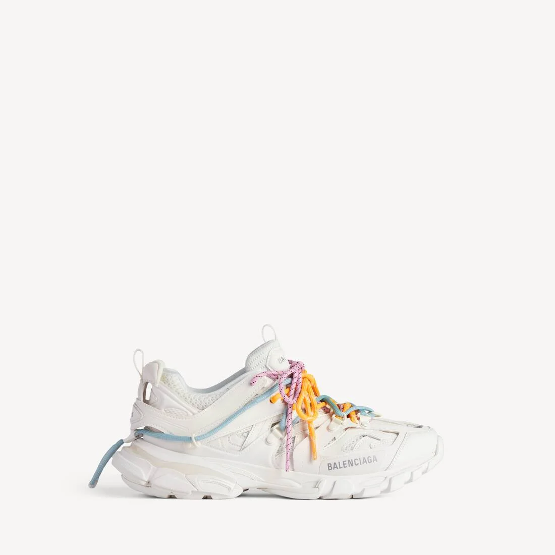 Women's Track Trail Laces Sneaker in White/orange/blue/pink - 1